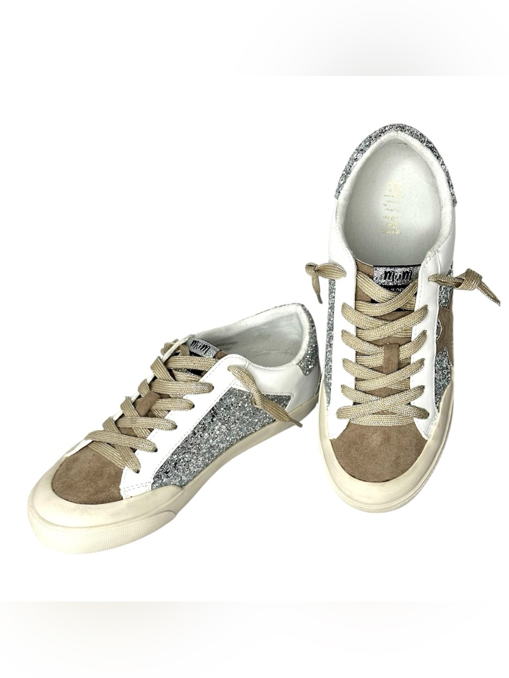 Mi.iM Miracle Miles Glitter Star Sneakers Size 7